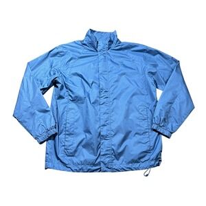 Bubba Golf Steve & Barrys Mens Medium Blue Ripstop Mesh Lined Windbreaker Jacket